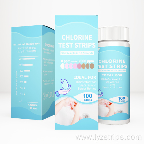 water chlorine chlorination test strips water test kits